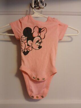 Disney Baby Bean Newborn Pink Minnie Mouse One Piece